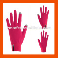 Guantes elegantes de la pantalla táctil del color rosa del tamaño adulto